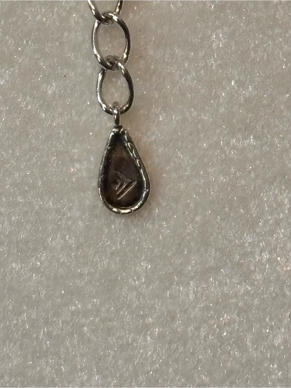 Vintage Silpada Necklace with Gray Teardrop Pendant - Picture 8 of 10